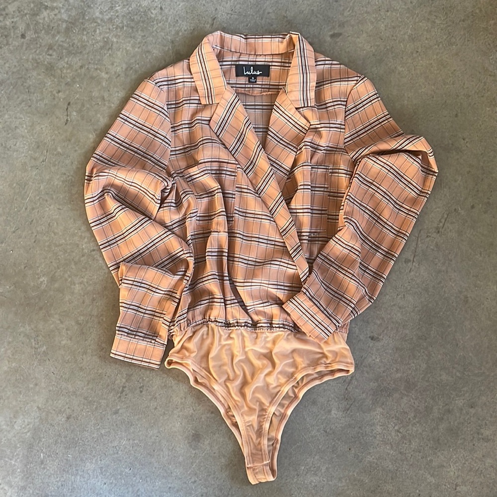 LuLu’s Plaid Bodysuit